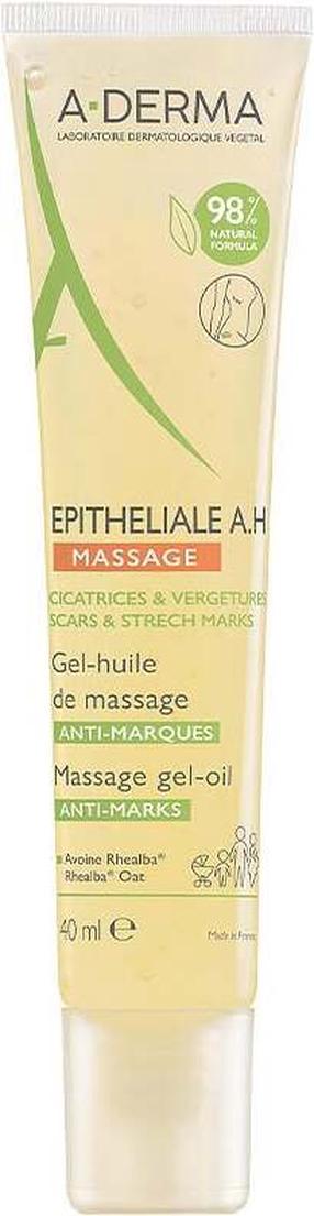 Kehaõli, massaaži jaoks A-Derma Epitheliale Ah Massage Anti-marks Massage Gel-oil, 40 ml