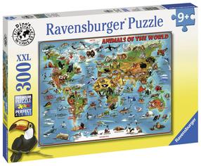 Dėlionė Ravensburger Animals of the World 132577, 49 cm x 36 cm, 300 vnt., įvairių spalvų