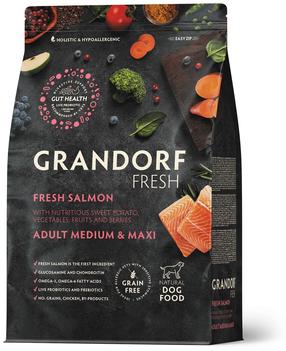 Sausas šunų maistas Grandorf Fresh Salmon, lašiša, 10 kg
