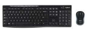 Bezvadu tastatūras un peles komplekts Logitech MK270, EN, melna krās.