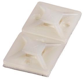 Kaablihoidik Haupa Self Adhesive Sockets 262162, 28 x 28 mm, 100 tk, valge v.