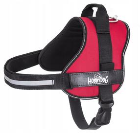 Regulējamas krūšu siksnas Hobbydog Julletta, sarkana krās., 350 - 410 mm x 110 mm, M