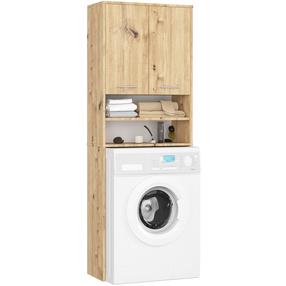 Spintelė virš skalbimo mašinos Akord Fin, artisan oak, 30 cm x 64 cm x 180 cm