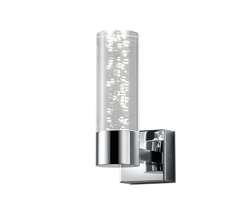Valgusti seinale Trio Bolsa 282410106, LED, 3000 °K, 1 x 3.2 W, läbipaistev v. / kroom v.