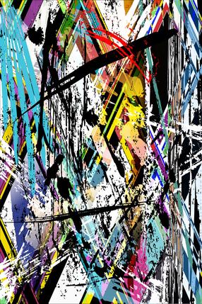 Paklājs Conceptum Hypnose HMNT97, daudzkrāsaina, 180 cm x 120 cm