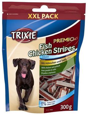 Лакомство для собак Trixie Premio Fish and Chicken Strips, рыба/курица, 0.3 кг