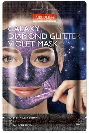Маска для лица Purederm Galaxy Diamond Glitter Violet, 10 г