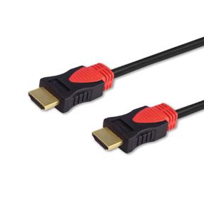 Juhe Savio CL-95 HDMI HDMI A male, HDMI A male, 1.5 m, must v./punane v.