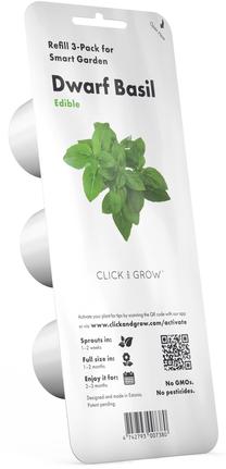 Išmanios daigyklos sėklos Click & Grow Dwarf, bazilikai, 40 g, 3 vnt.