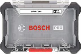 Instrumentu kaste Bosch Pick & Click, 16 cm x 10 cm x 3 cm, caurspīdīga krās.