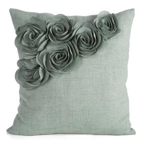 Dekoratīvs spilvena pārvalks Flores JA220-03, zaļa krās., 45 cm x 45 cm