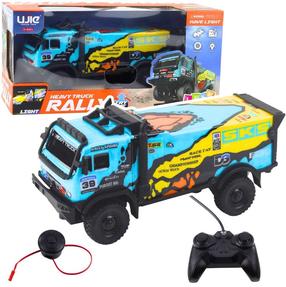  Rc sunkvežimis Lean Toys Rally, mėlyna sp./įvairių spalvų