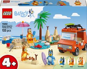 Konstruktor LEGO® Bluey Bluey ranna- ja autoreis perega 11202, 133 tk