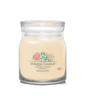 Ziemassvētku svece, aromātiskā Yankee Candle Christmas Cookie, 368 g, balta krās.