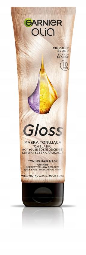 Matu krāsa Garnier Olia Gloss, cool blonde krās., -, 150 ml