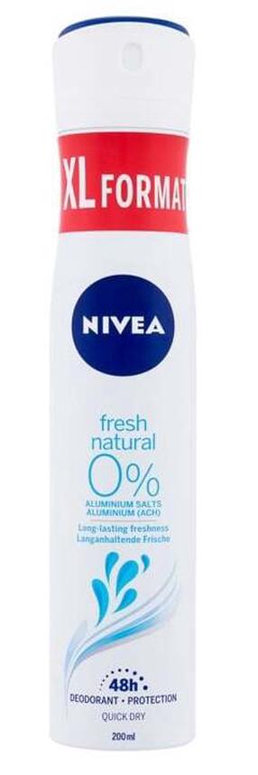 Kehadeodorant Nivea Fresh Natural, 200 ml