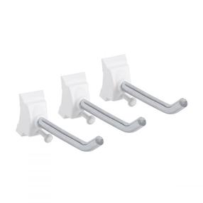 Konks Elfa, 9.6 cm x 2.4 cm, valge v., 3 tk