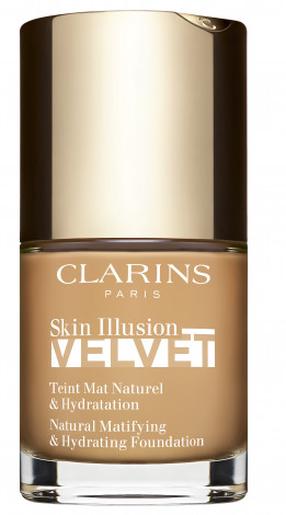 Šķidrā grima bāze Clarins Skin Illusion Velvet, 112,3n sandalwood, 30 ml