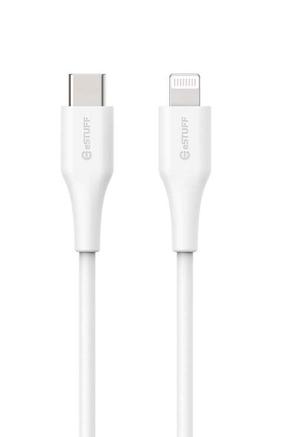 Kabelis Estuff Infinite ES602170, 100 cm, balta krās.
