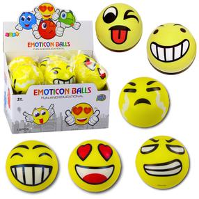 Vaikiškas kamuolys vaikiškas Lean Toys Emoticon, 10 cm