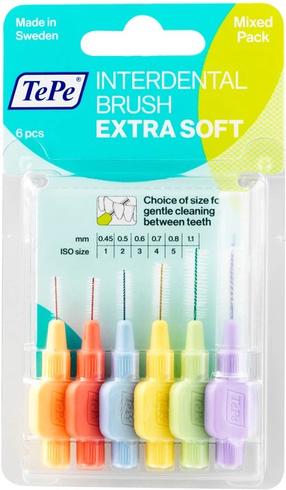 Межзубная щетка TePe Extra Soft, ассорти цв.