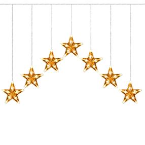 LED lempučių užuolaida Springos CL4139, 2.5 m, šiltai balta sp., 70 LED, Skaidri sp.
