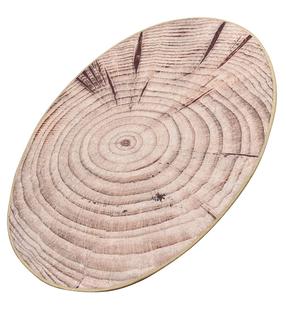 Vonios grindų kilimėlis Foutastic Wood 359CHL4361, smėlio sp., 120 cm x 80 cm