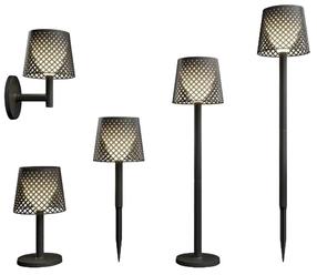 Pastatomas lauko šviestuvas New Garden Greta 5in1, LED, IP65, juoda sp., 16 cm x 30 - 80 cm