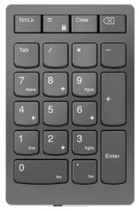 Juhtmevaba arvutiklaviatuur Lenovo 4Y41C33791, EN, must v.