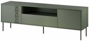 TV staliukas Cama Meble EF Tresse, žalia sp., 180 cm x 40 cm x 54.5 cm