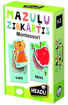 Izglītojoša mīkla Headu Montessori Baby Flashcards, LV