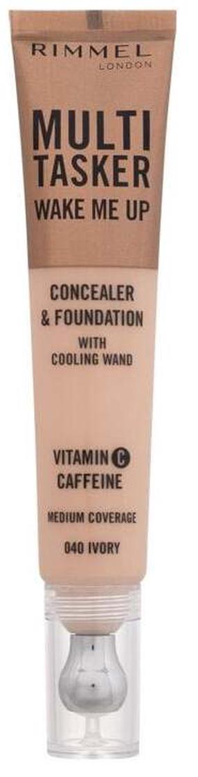 Жидкая основа для макияжа Rimmel London Multi Tasker Wake Me Up, 040 ivory, 20 мл