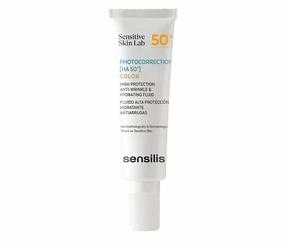 Sejas šķidrums Sensilis Photocorrection HA 50+ Color Moisturizing Anti-Wrinkle, 50 ml, SPF 50+