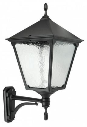 Āra sienas lampa Su-Ma Retro, 100W, E27, IP43, melna krās., 32 cm x 72 cm