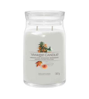 Žvakė, aromatinė Yankee Candle Woodland Weekend Memories, 567 g, balta sp.