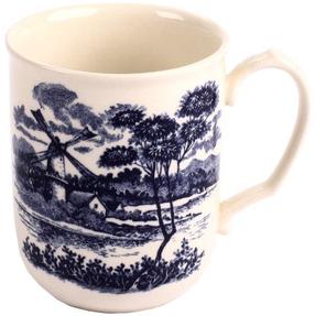 Puodelis Claytan, mėlyna/smėlio, 0.32 l