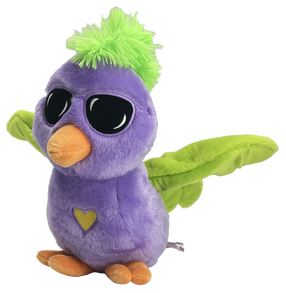Игрушечное животное птица HAPPY YAPPERS Tilly Tweet 9285, фиолетовый цв.