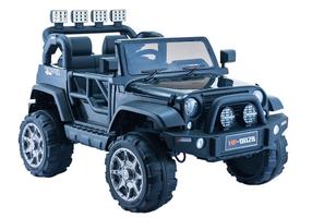 Bērnu elektroauto Lean Cars Jeep HP012, melna krās.