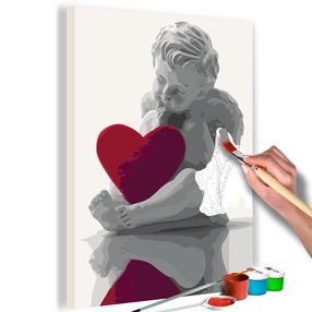 Tapymas pagal skaičius Artgeist Angel (Red Heart) MA_0114, 40 x 60 cm
