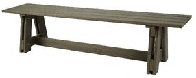 Lauko suoliukas Riva, juoda sp./pilka sp., 180 cm x 40 cm x 43 cm