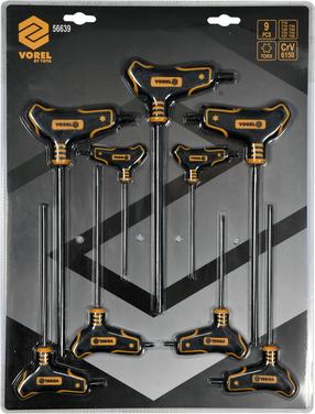 T-mutrivõti Vorel Torx, 9 tk