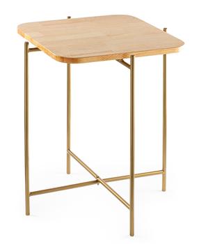 Журнальный столик Kalune Design SHB-005-A, золотой цв., 46 см x 46 см x 56 см
