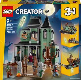 Konstruktorius LEGO® Creator 3in1 Vaiduoklių namas 31167, 736 vnt.