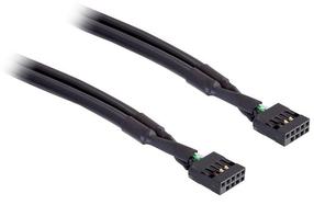 Провод Delock 10Ppin to 10pin 10 pin, 10-pin, 0.5 м, черный цв.