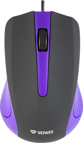 Kompiuterio laidinė pelė Yenkee YMS 1015PE, usb type-a, juoda sp./violetinė sp.