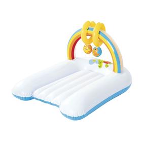 Vystymo lenta, pripuciama, su žaislais Bestway, 81 cm x 63 cm, balta