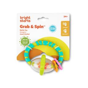Погремушка Bright Starts Grab & Spin, многоцветный