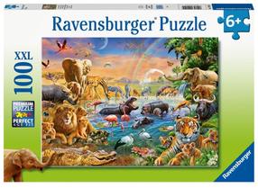Dėlionė Ravensburger Jungle 12910, 49 cm x 36 cm, 100 vnt., įvairių spalvų