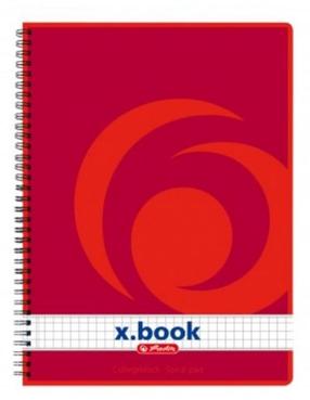 Herlitz Spirālveida mape x.book A4/100 ar reģistru, līniju, 3 gab. Iepakojumā