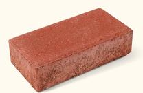 Trinkelės Betono Mozaika Prizma 5, 20 x 10 x 5 cm, raudona